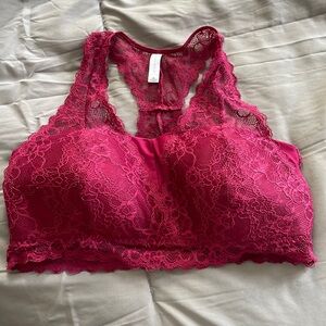 Red bralette